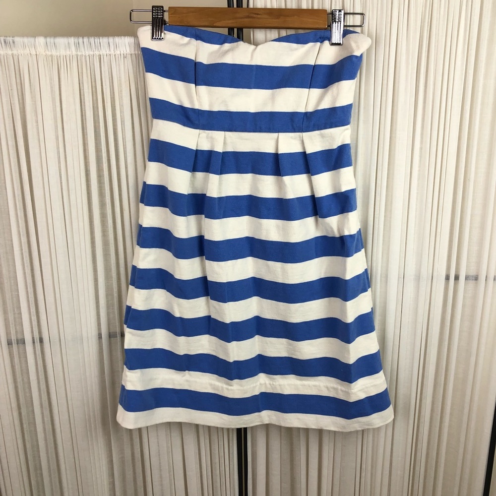 J. Crew Women’s Striped Strapless Dress